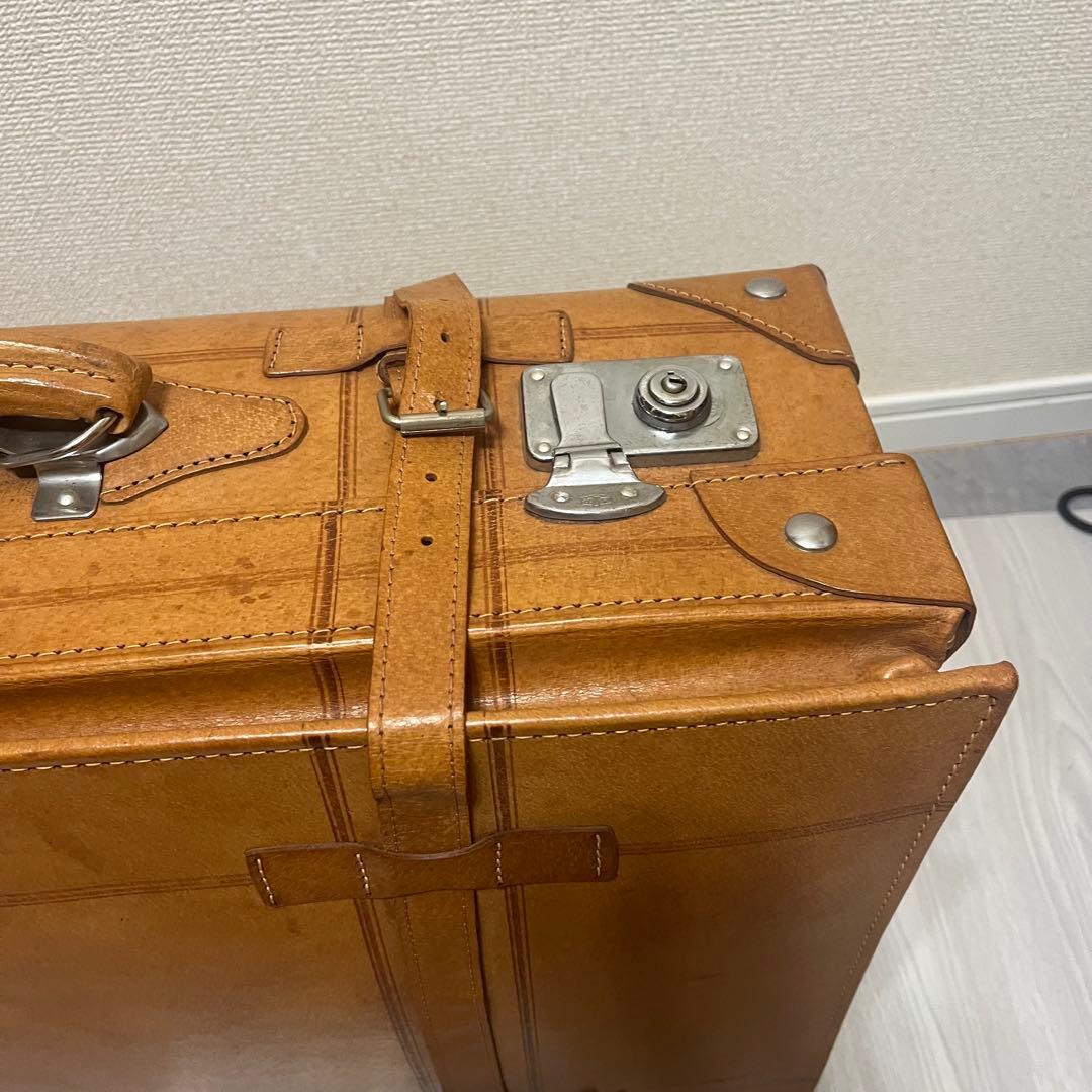 本革　トラベルバッグ　アンティークトランク leather craft