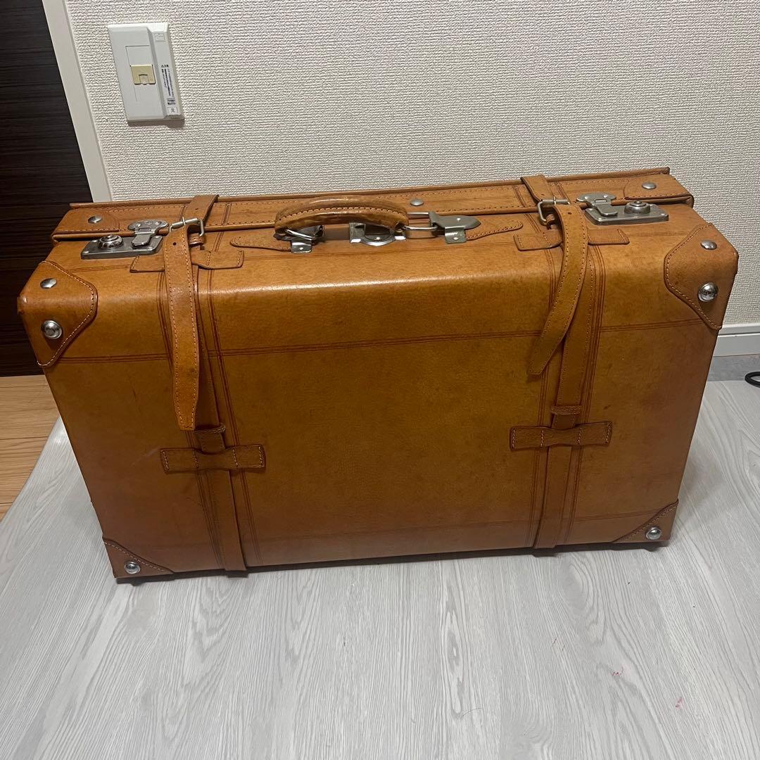 本革　トラベルバッグ　アンティークトランク leather craft
