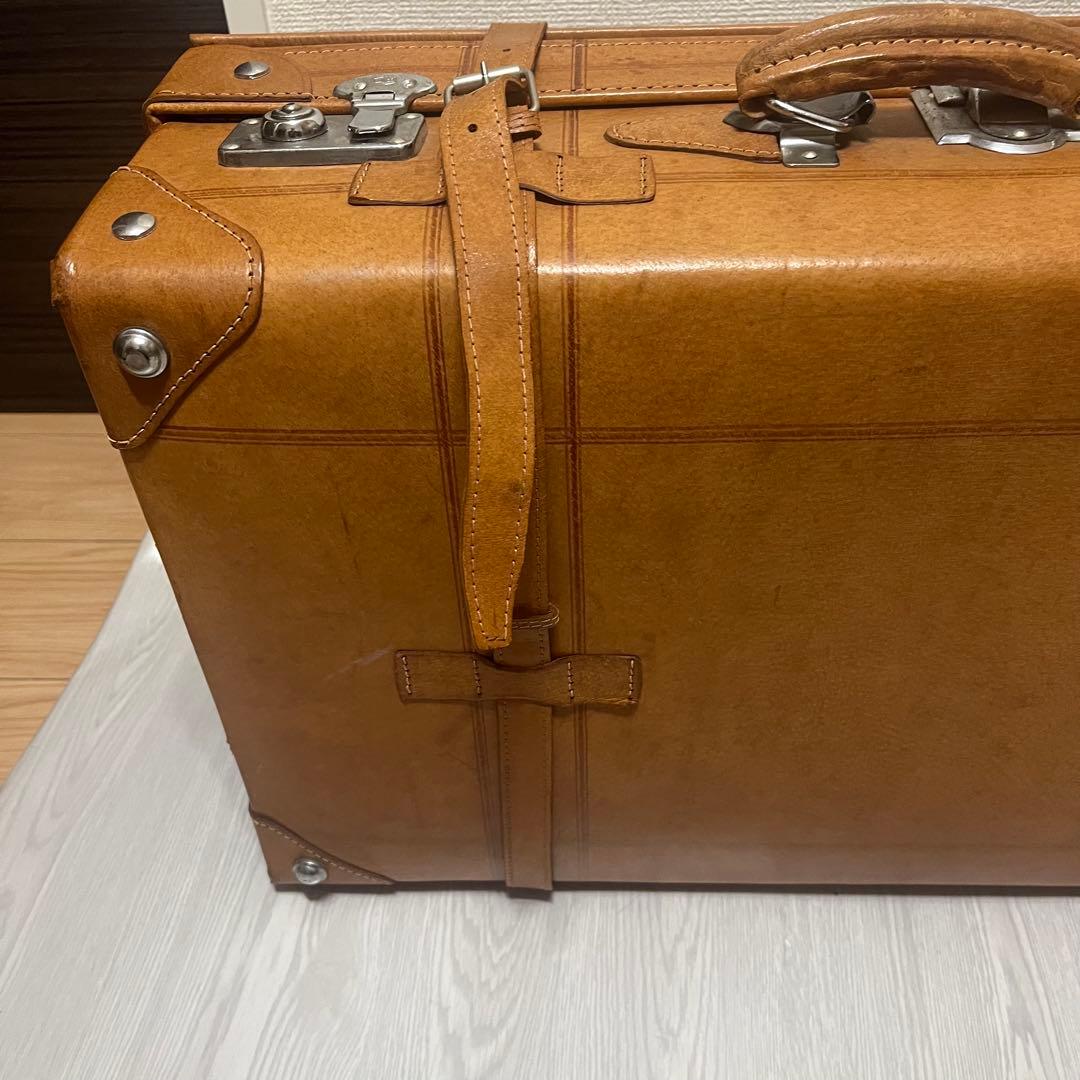 本革　トラベルバッグ　アンティークトランク leather craft