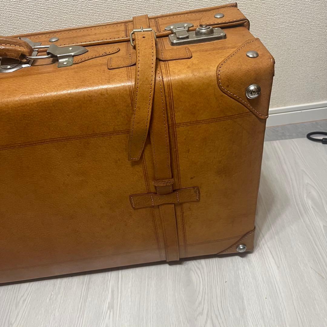 本革　トラベルバッグ　アンティークトランク leather craft