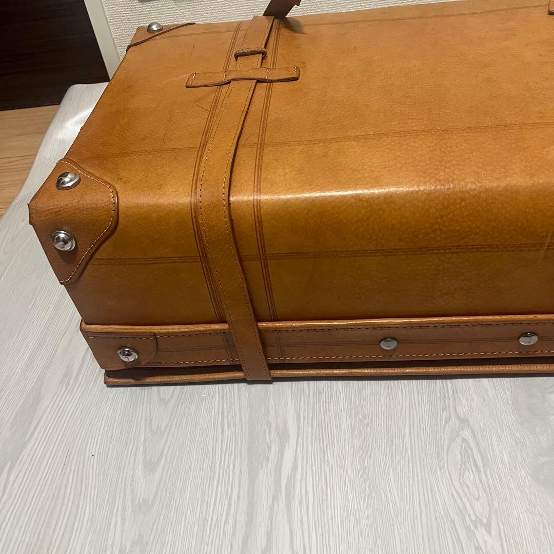 本革　トラベルバッグ　アンティークトランク leather craft