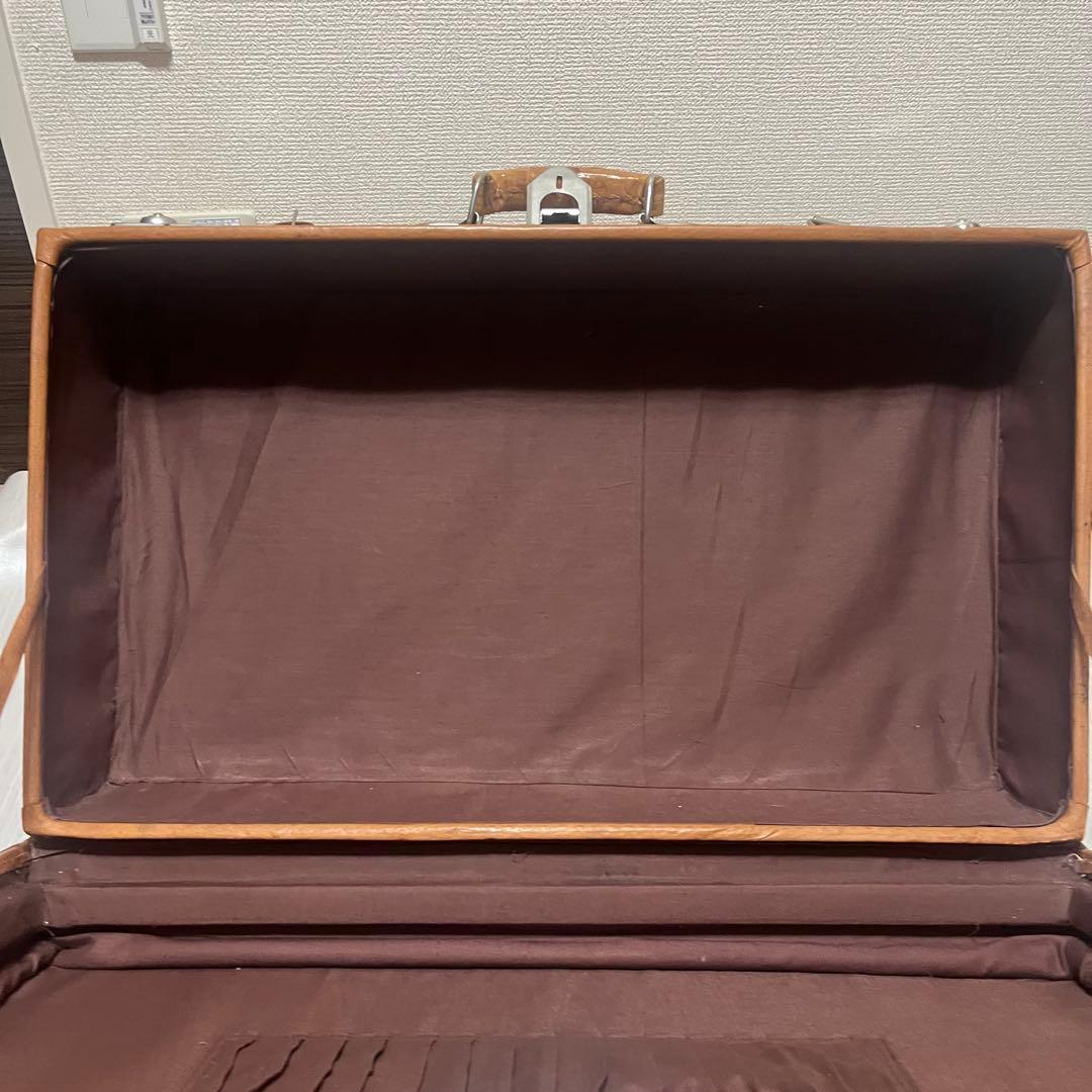 本革　トラベルバッグ　アンティークトランク leather craft