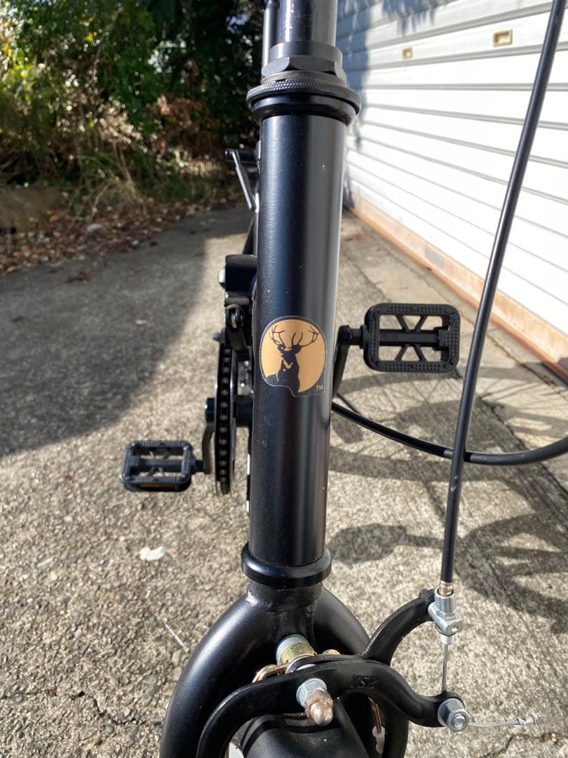 キャプテンスタッグ　折りたたみ自転車　ブラック