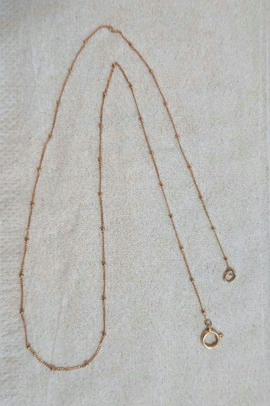 ノジェス　チェーンネックレス　10金　約40cm