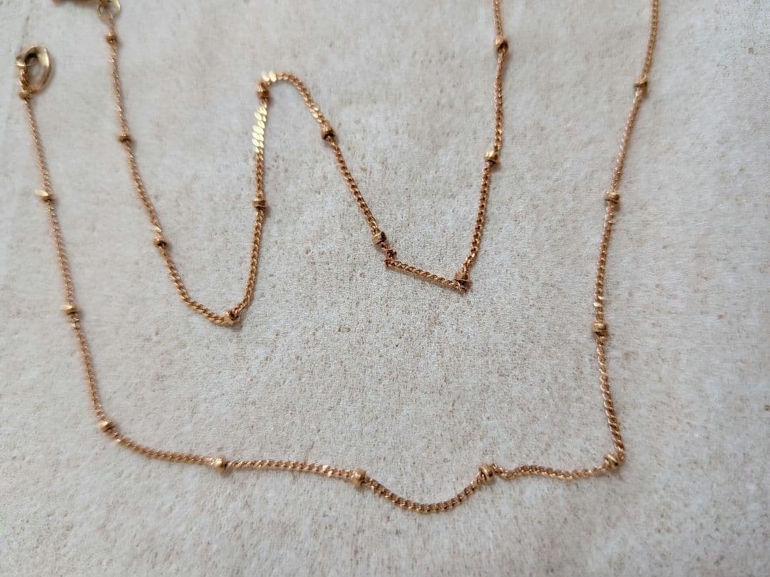 ノジェス　チェーンネックレス　10金　約40cm