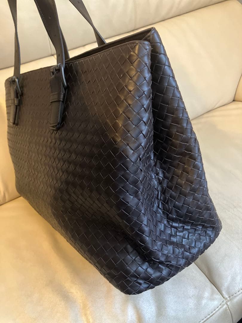 BOTTEGA VENETA レザー トートバッグ ダークブラウン　未使用品
