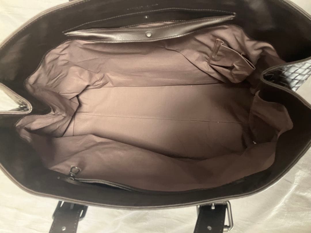 BOTTEGA VENETA レザー トートバッグ ダークブラウン　未使用品