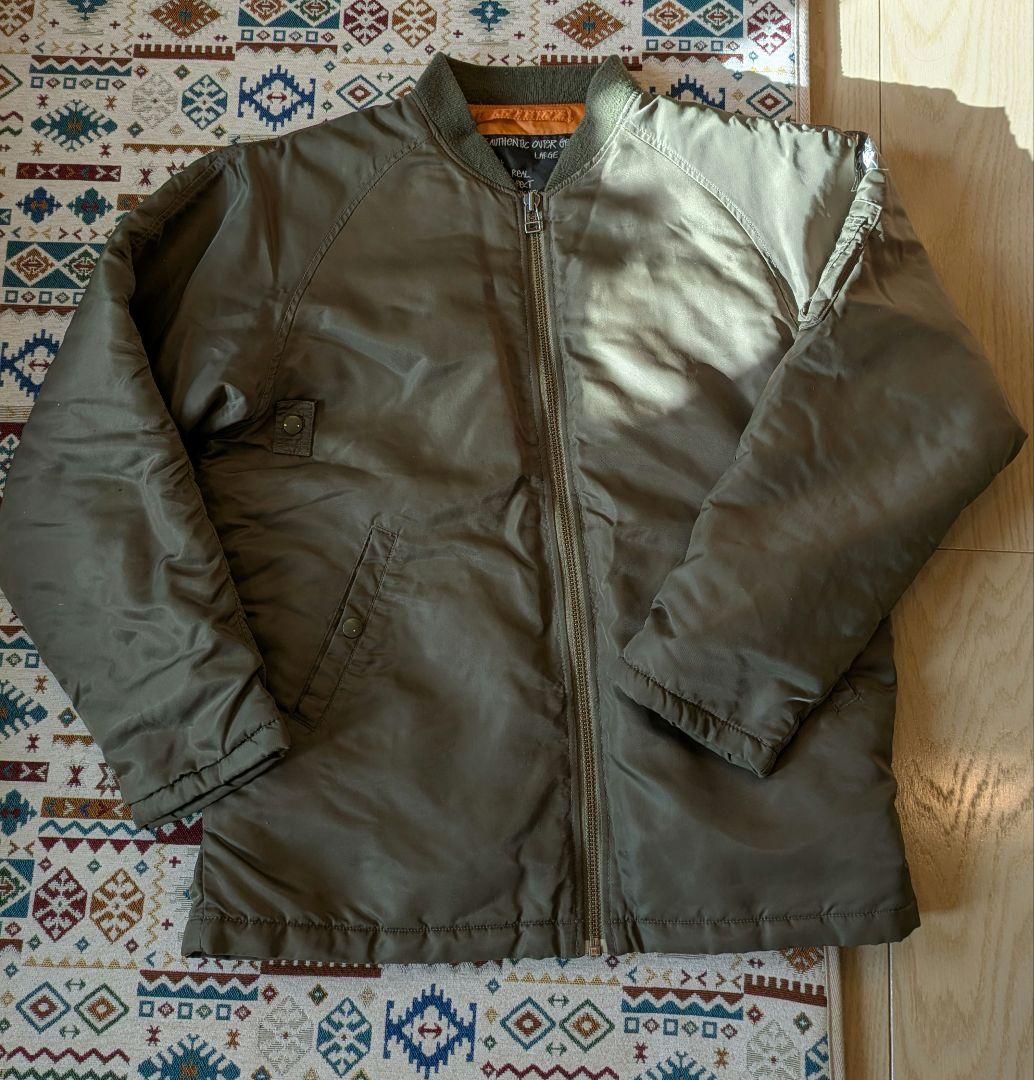 old stussy MA-1 オリーブ サイズ L