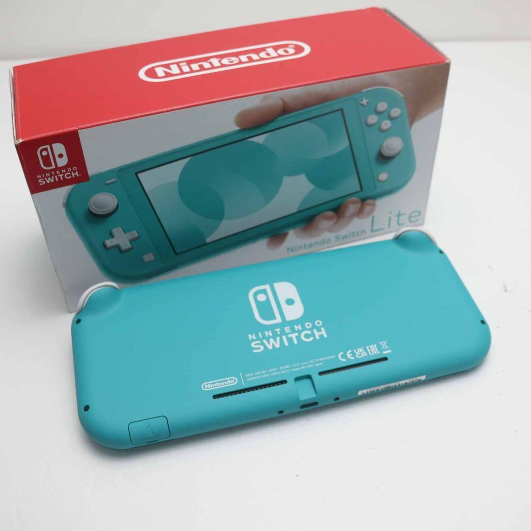 【中古】ケース付Nintendo Switch Lite 人気のターコイズカラー