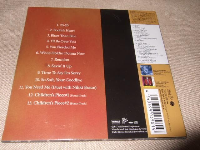 RANDY GOODRUM,新品CD,AOR,紙ジャケ,JAY GRAYDON