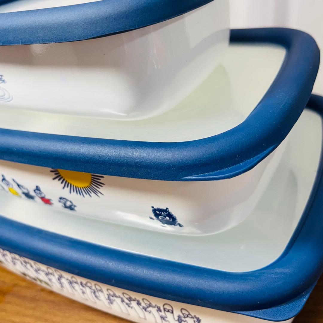 未使用　廃盤品　ムーミン×富士ホーロー 保存容器3点セット