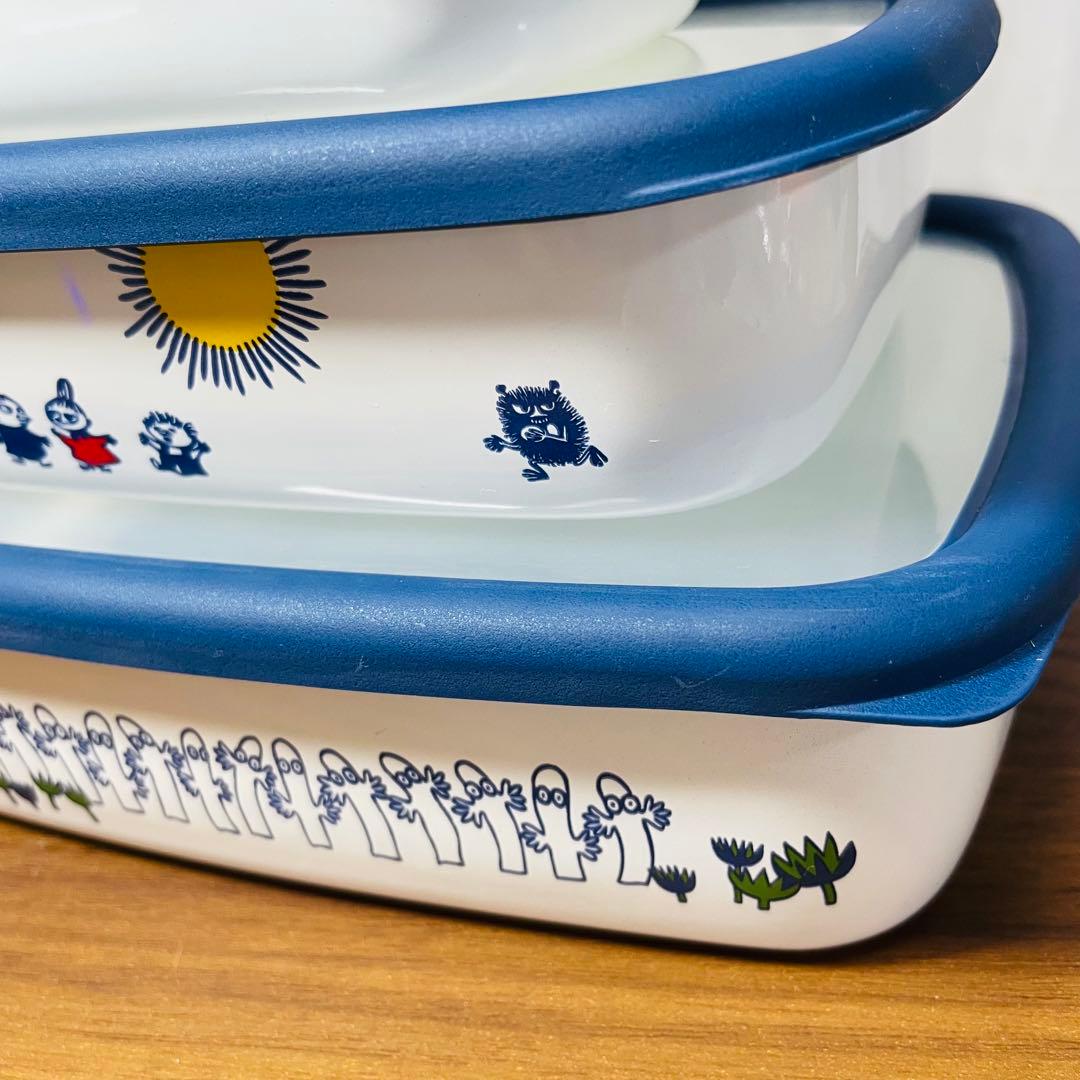 未使用　廃盤品　ムーミン×富士ホーロー 保存容器3点セット