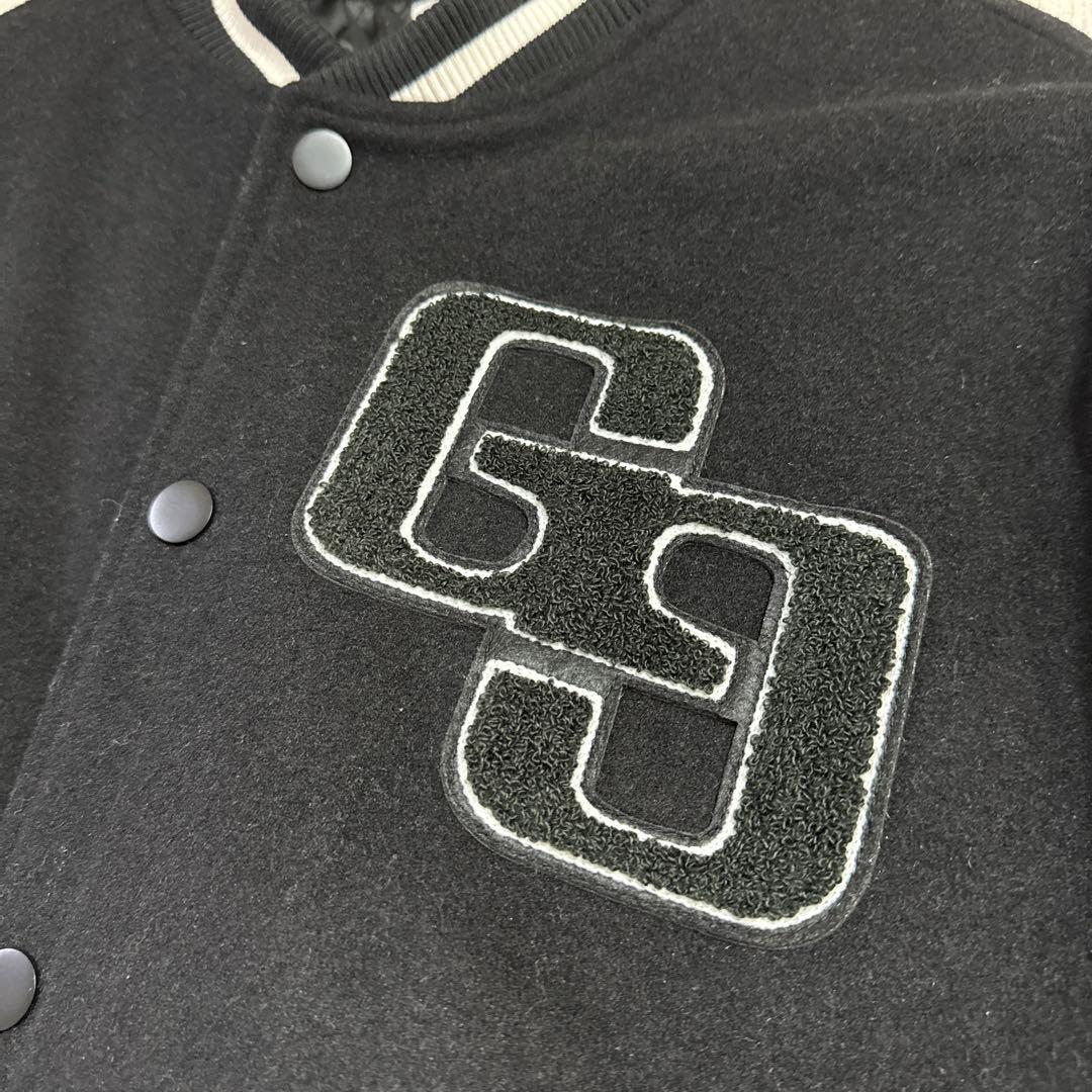 GYDA GG Padding スタジャン BLACK レザー　レディース