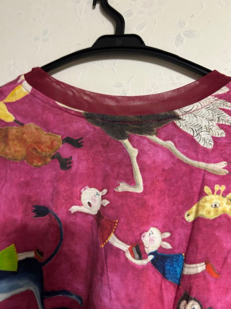 オレオレブラ　動物柄 長袖Tシャツ