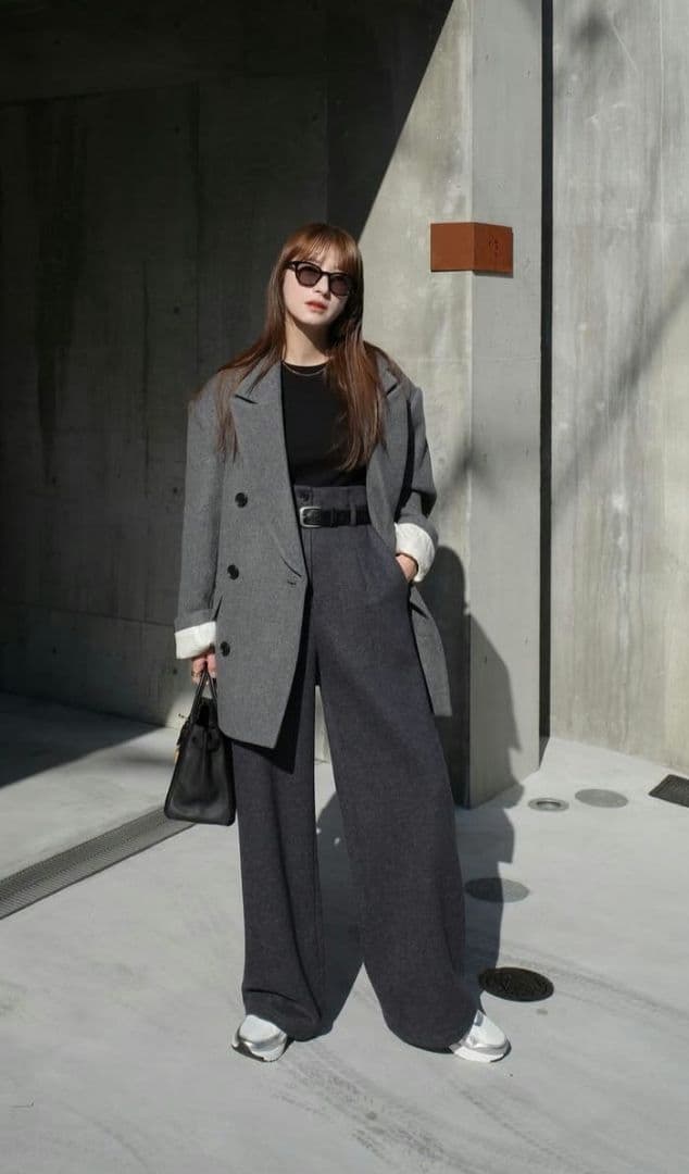 【CLANE】OVER SHOULDER PEAKED LAPEL COAT