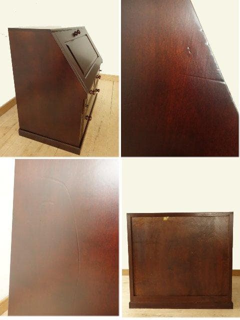 松本民芸家具　座ビューロー　ライティング　取手　座机　 再塗装済　ＵＳＥＤ