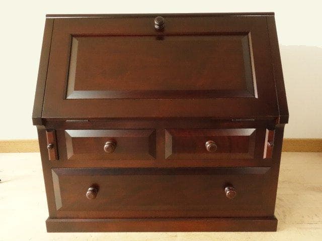 松本民芸家具　座ビューロー　ライティング　取手　座机　 再塗装済　ＵＳＥＤ