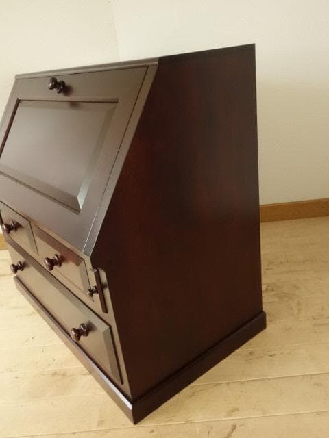 松本民芸家具　座ビューロー　ライティング　取手　座机　 再塗装済　ＵＳＥＤ