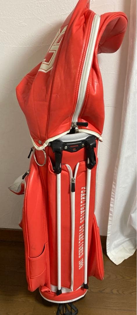 パーリーゲイツ　キャディバッグ　ゴルフ　pearly gates オレンジ　朱色