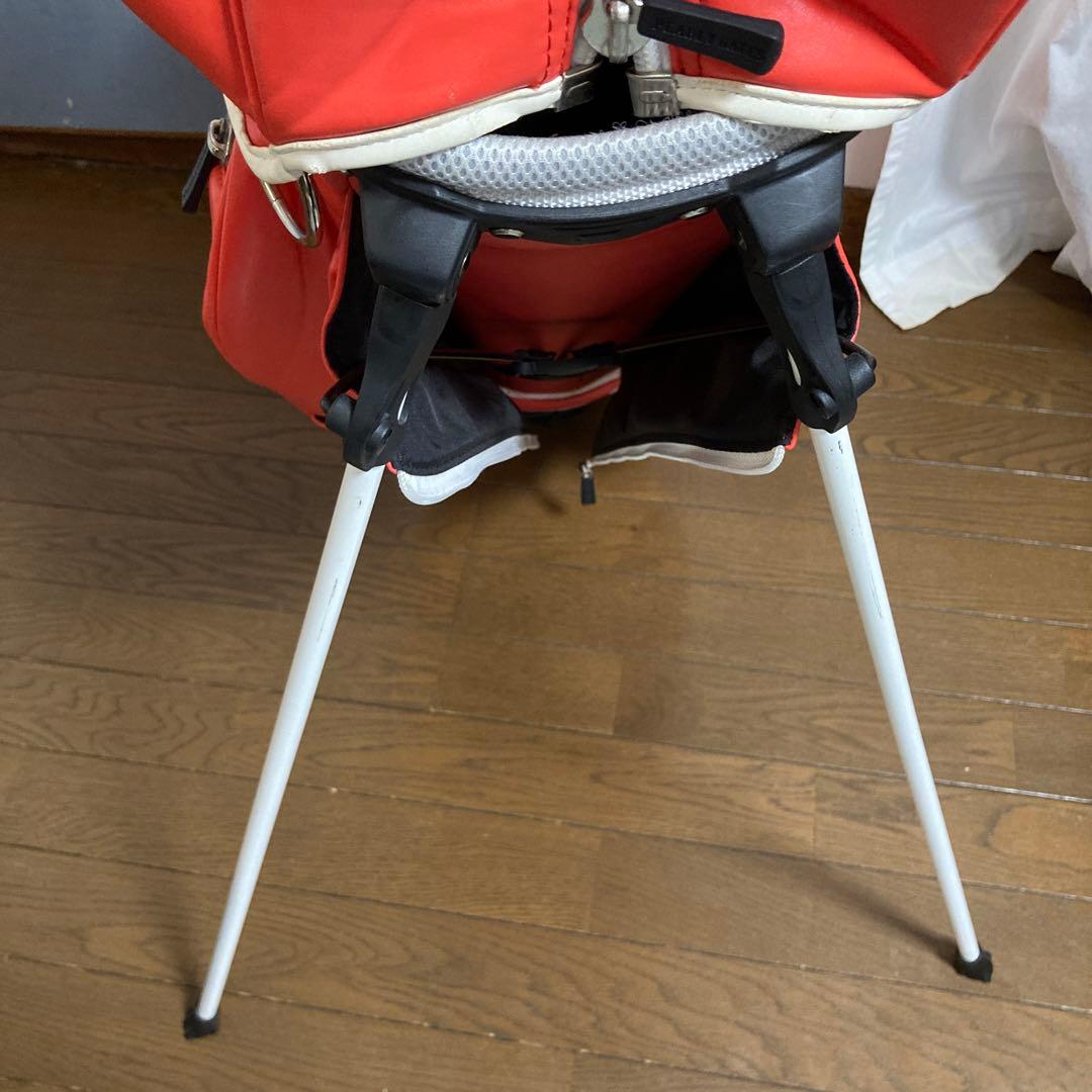 パーリーゲイツ　キャディバッグ　ゴルフ　pearly gates オレンジ　朱色