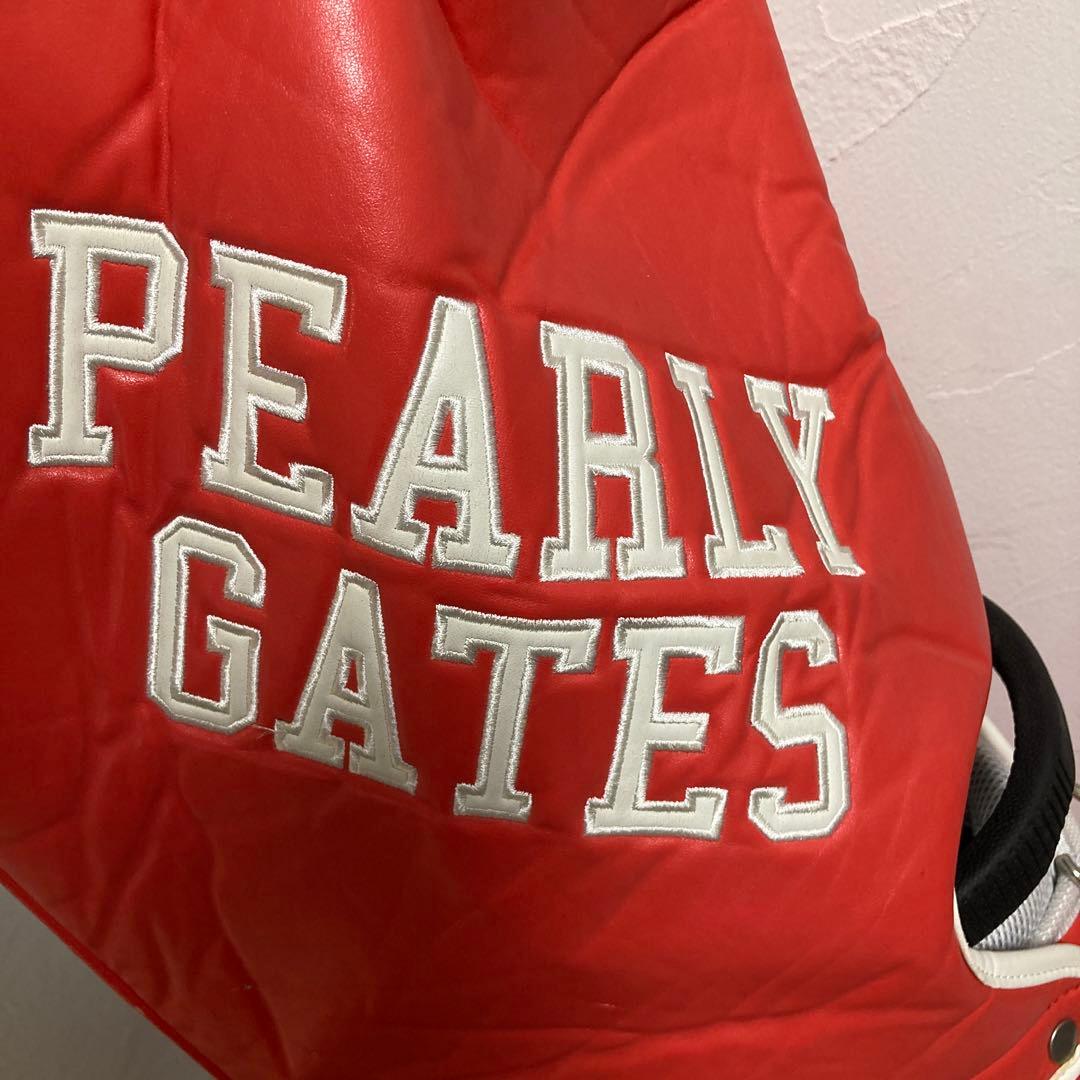 パーリーゲイツ　キャディバッグ　ゴルフ　pearly gates オレンジ　朱色