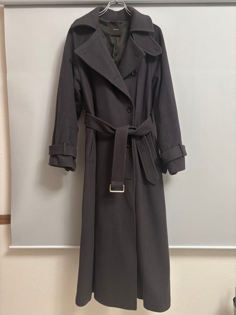 2023 anuans アニュアンス ウールトレンチコート