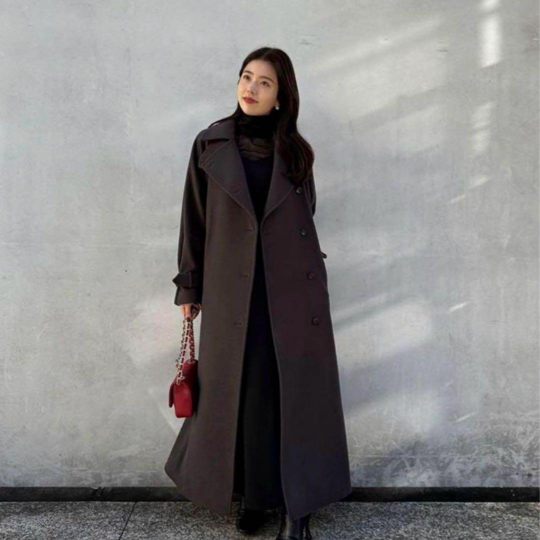 2023 anuans アニュアンス ウールトレンチコート