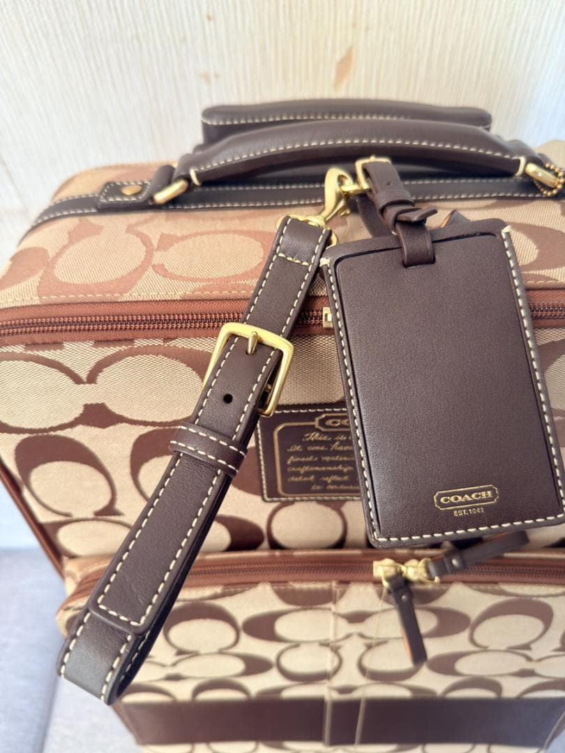 ✨美品✨COACH コーチ シグネチャー キャリーケース スーツケース 機内持込