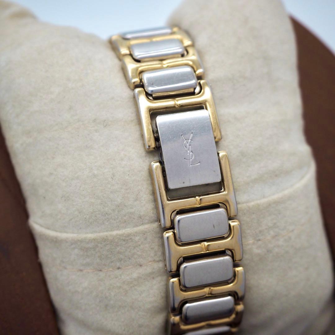 270 イヴサンローラン　レディース 時計 ネイビー ゴールド　ヴィンテージ