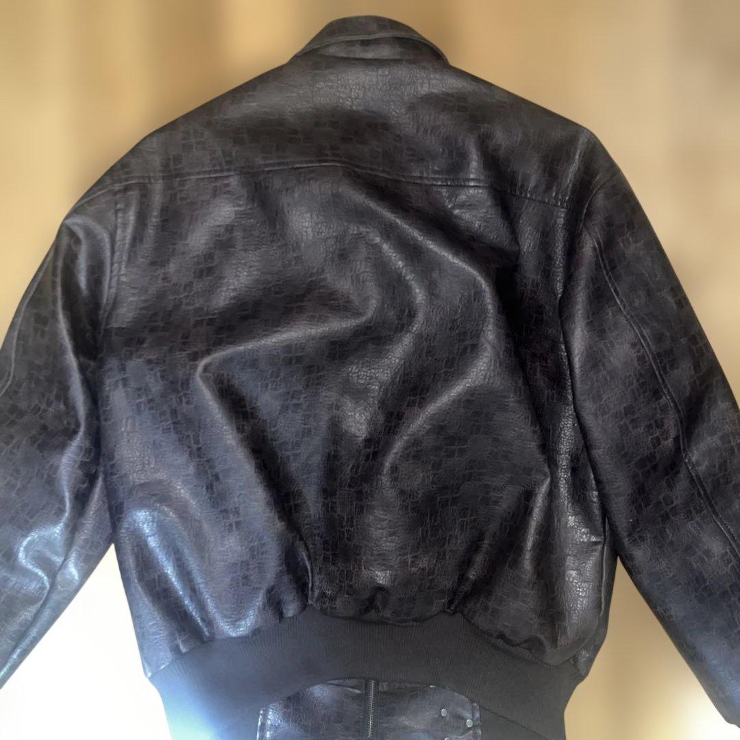 ジャケット・アウター BELVET Leopard Lined Fireman Jacket M