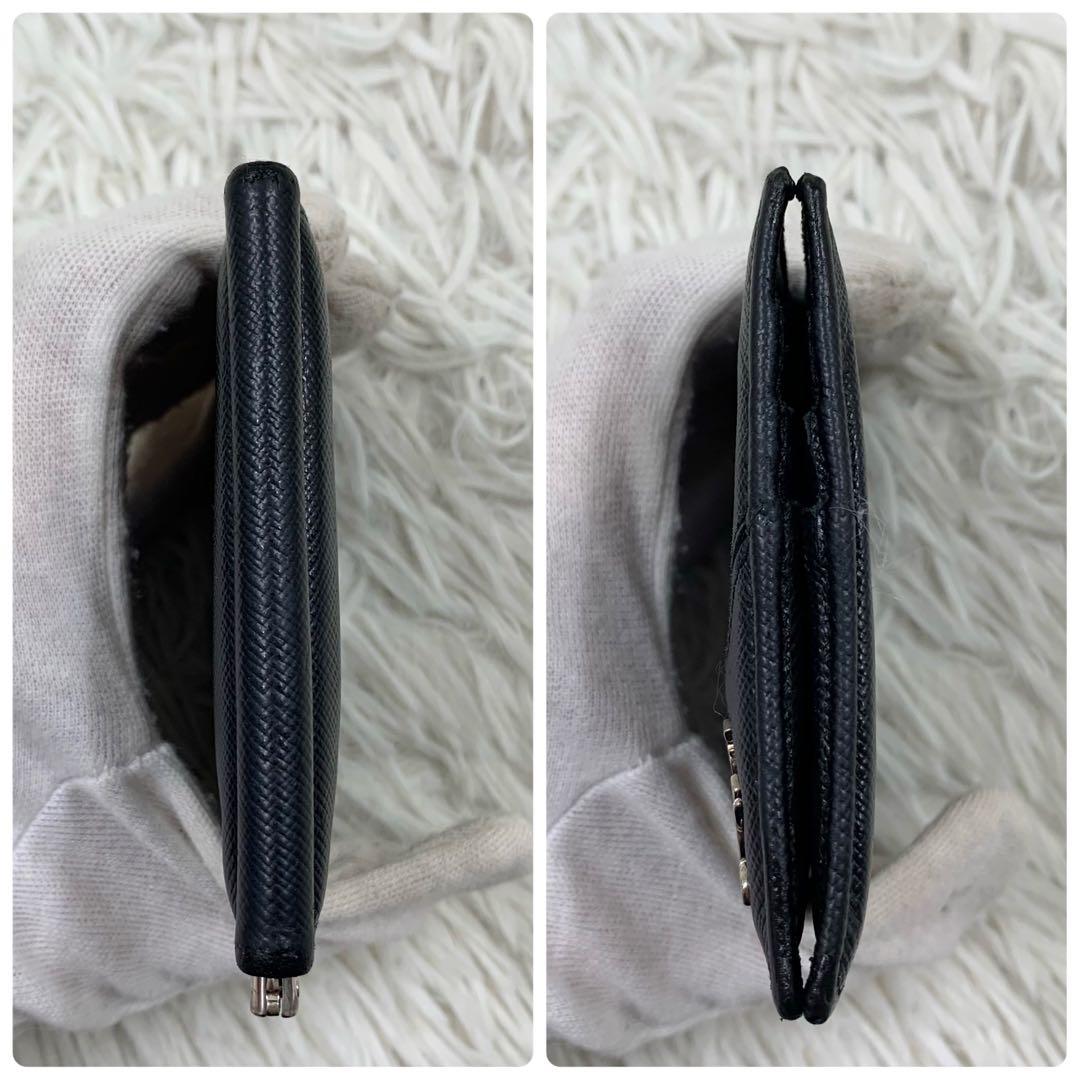 【✨付属品完備✨】 プラダ メタルロゴ マネークリップ ブラック