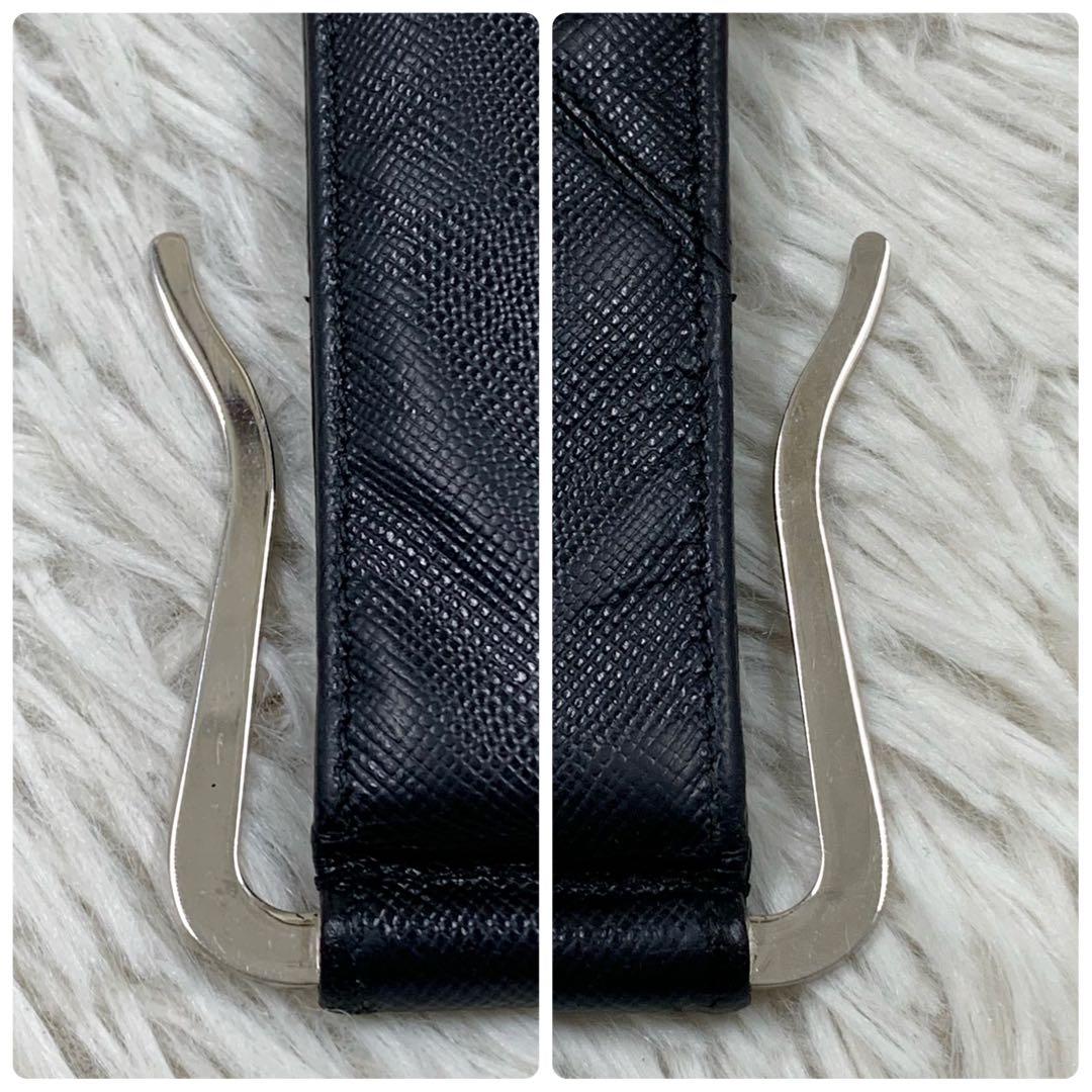 【✨付属品完備✨】 プラダ メタルロゴ マネークリップ ブラック