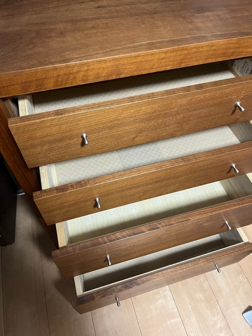 ケユカ 4段チェスト 木製