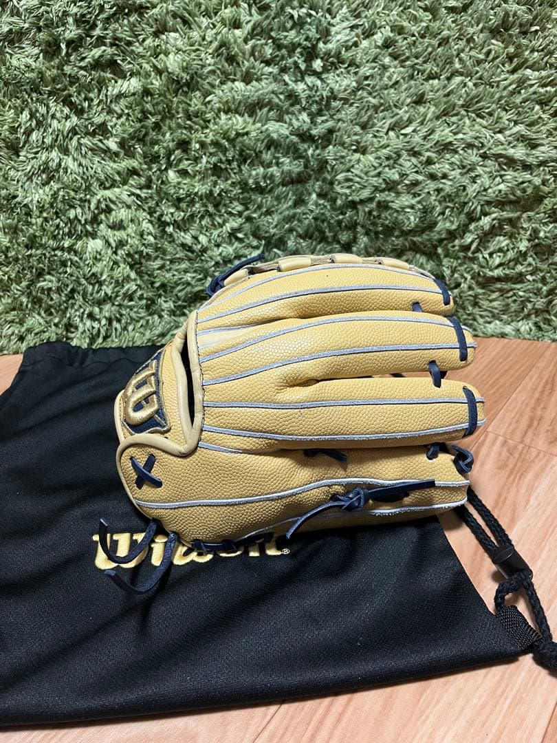 Wilson D-MAX 軟式少年用グラブ DJ型 キャメルSS 左投 硬式改造