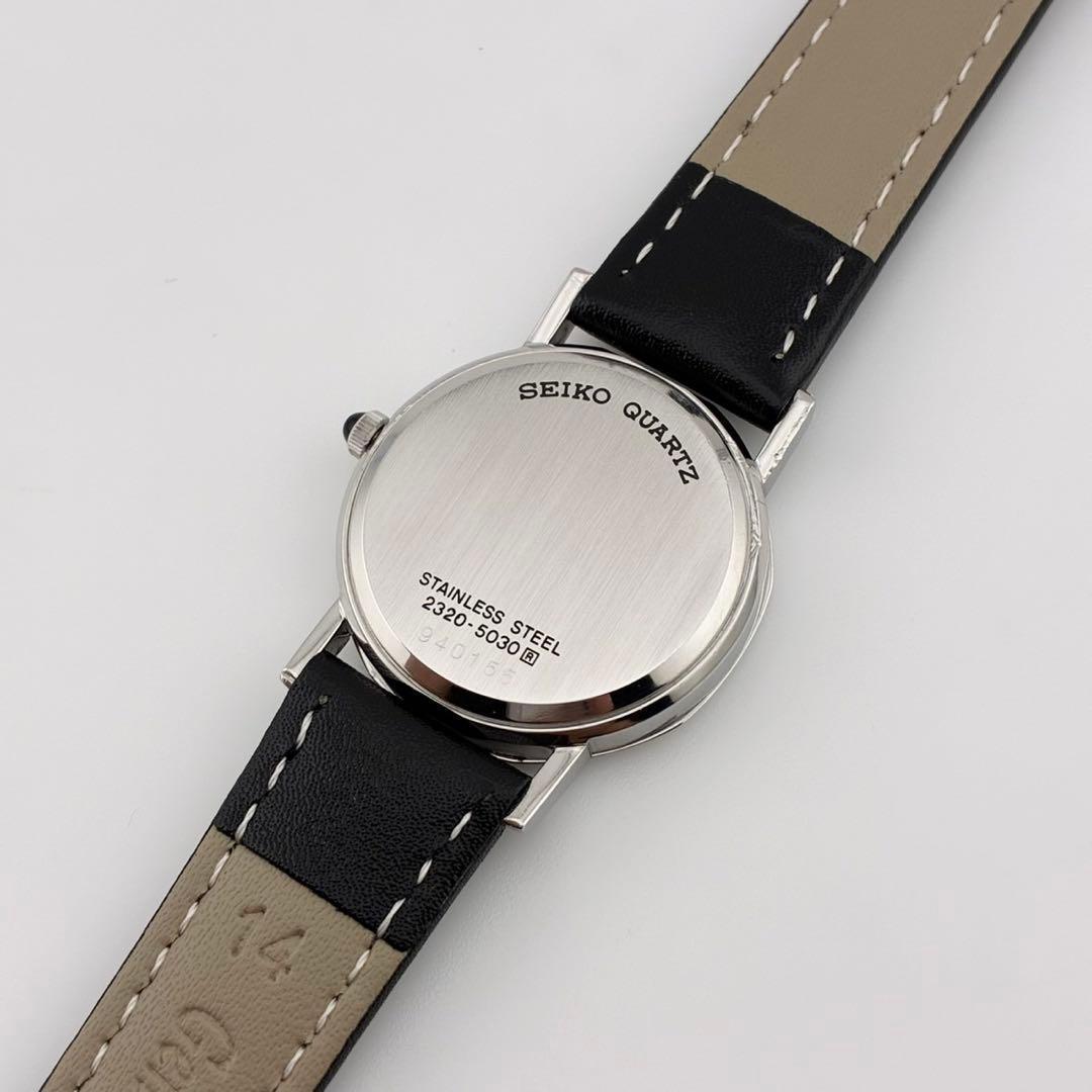 【希少/電池交換済】SEIKO　アシエ　腕時計　新品ベルト　オクタゴン　クォーツ