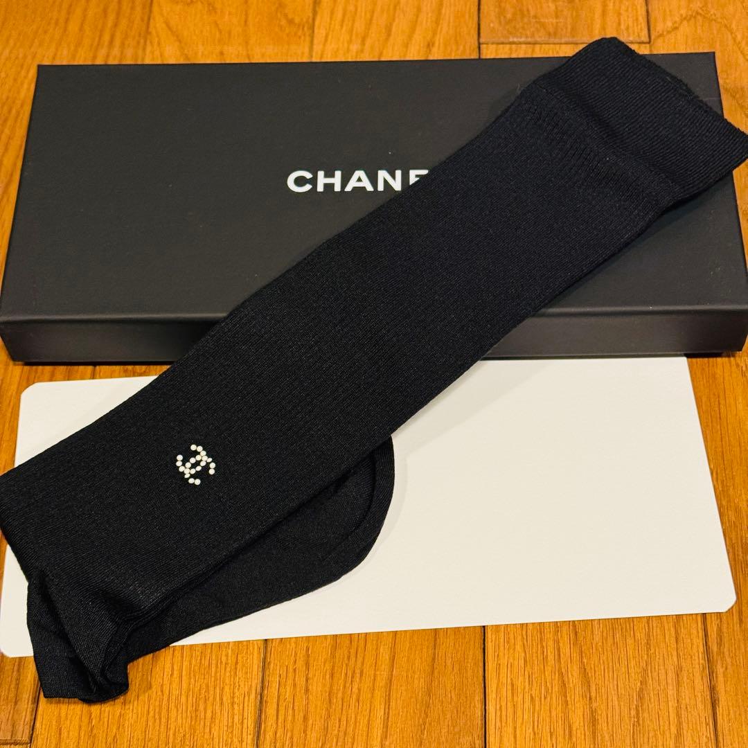 新品 CHANEL タイツ ハイソックス ココマーク フリーサイズ レシートあり