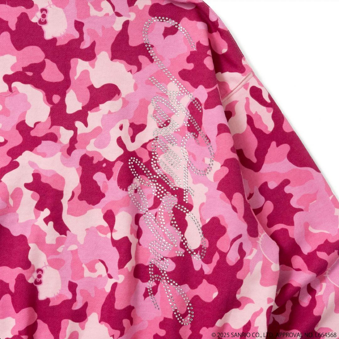 9090 girl ×HELLO KITTY Eared Zip Hoodie