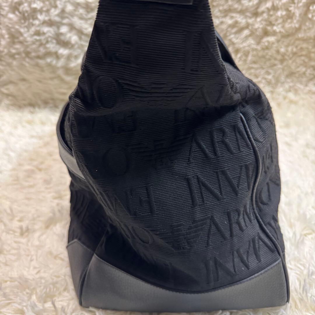 【美品】EMPORIO ARMANI ボストンバッグ　2way カラー黒