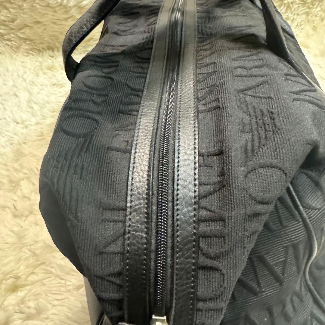 【美品】EMPORIO ARMANI ボストンバッグ　2way カラー黒