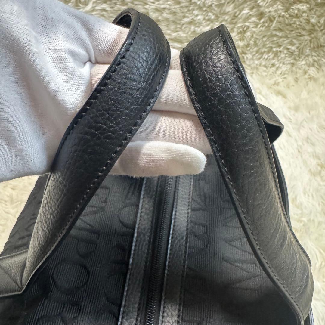 【美品】EMPORIO ARMANI ボストンバッグ　2way カラー黒