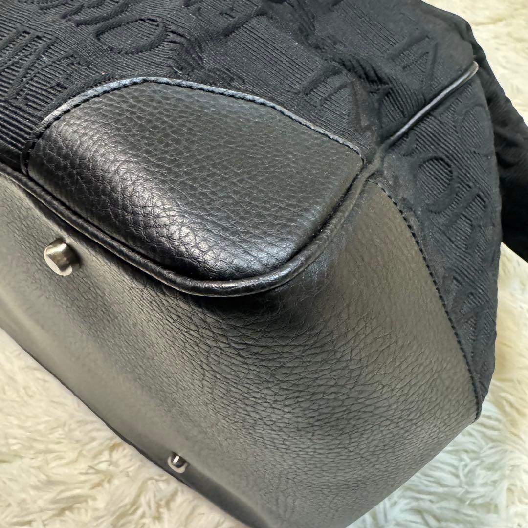 【美品】EMPORIO ARMANI ボストンバッグ　2way カラー黒