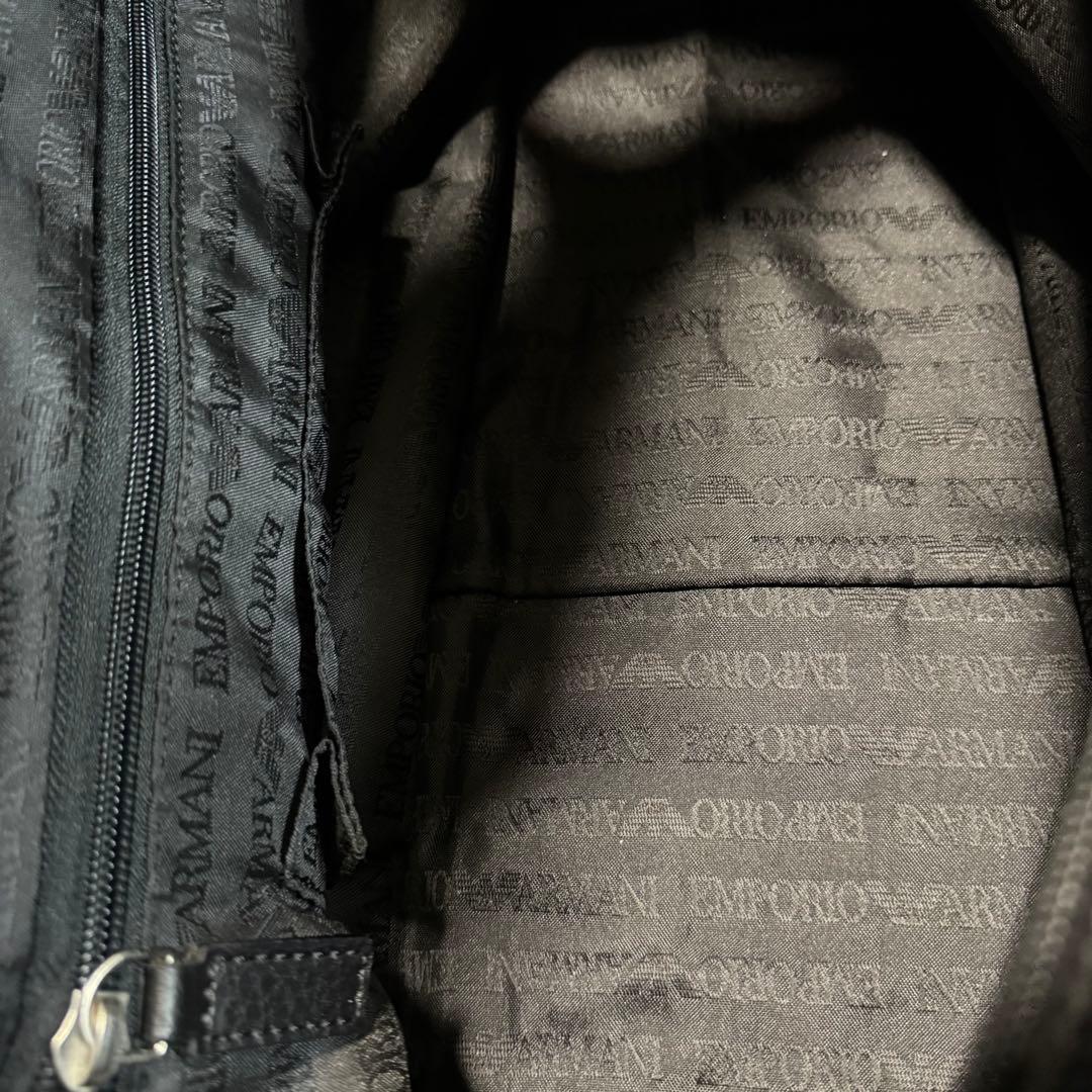 【美品】EMPORIO ARMANI ボストンバッグ　2way カラー黒