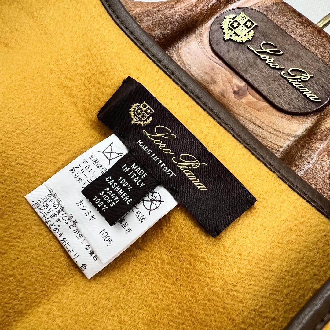 v*e様 ★LOROPIANA★美品★カシミヤ100★羊革ベルト★ケープ★コート