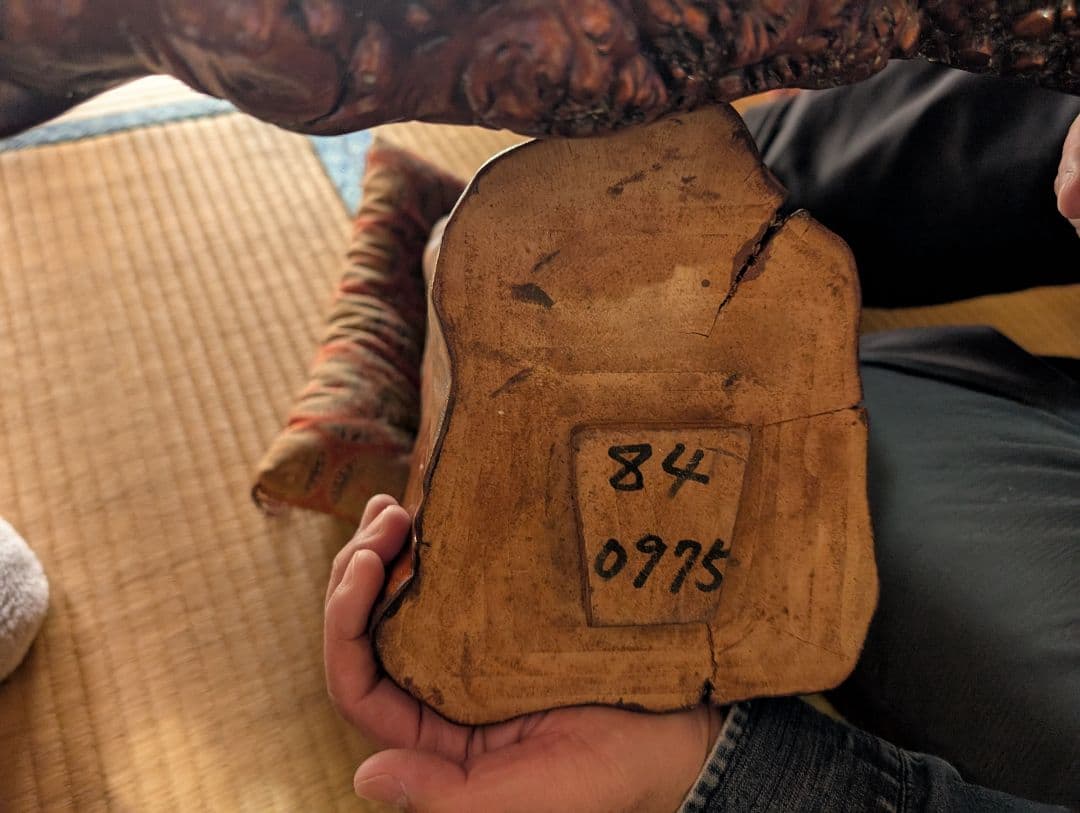 天然木製 光沢座卓