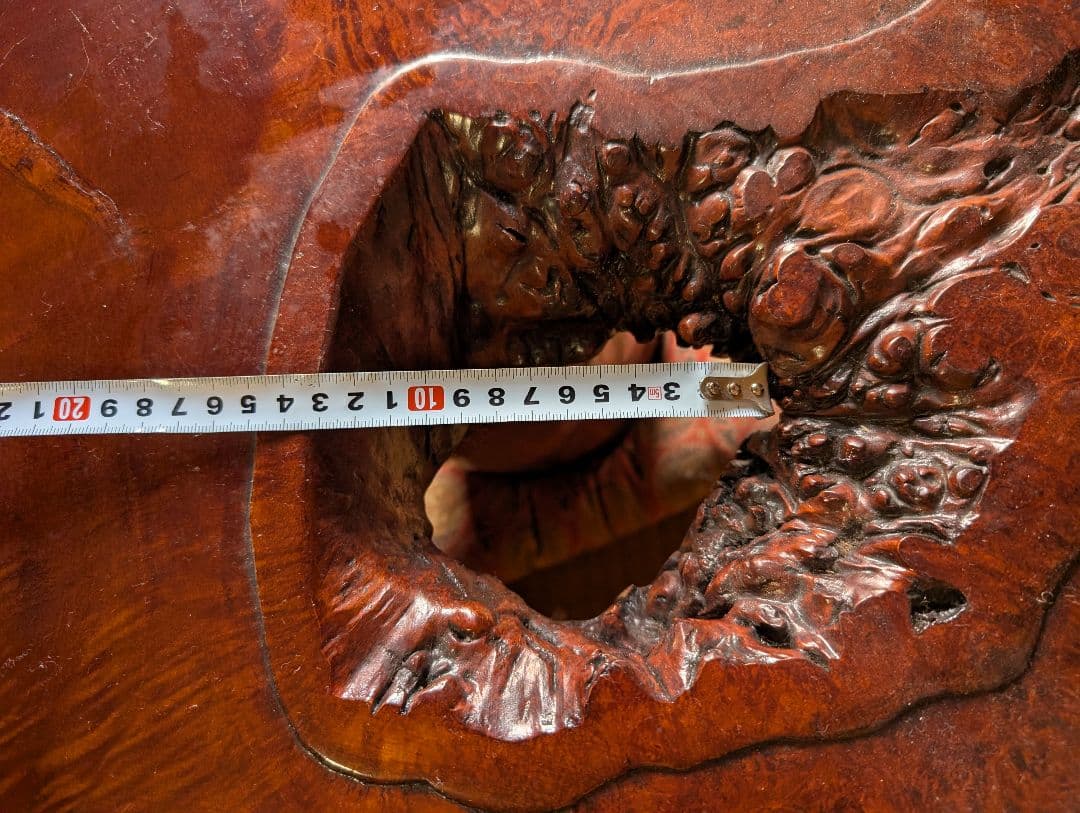 天然木製 光沢座卓