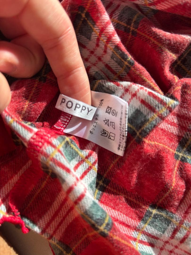 POPPY あさぎーにょ　CHECK TURTLE ポピー　チェック　タートル