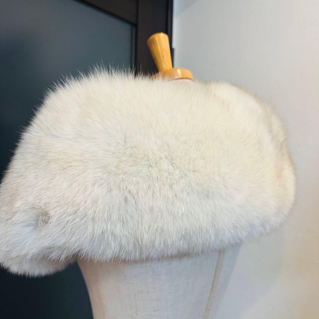 超美品 ショール　SAGA FOX フォックス　リアルファー 成人式　マフラー