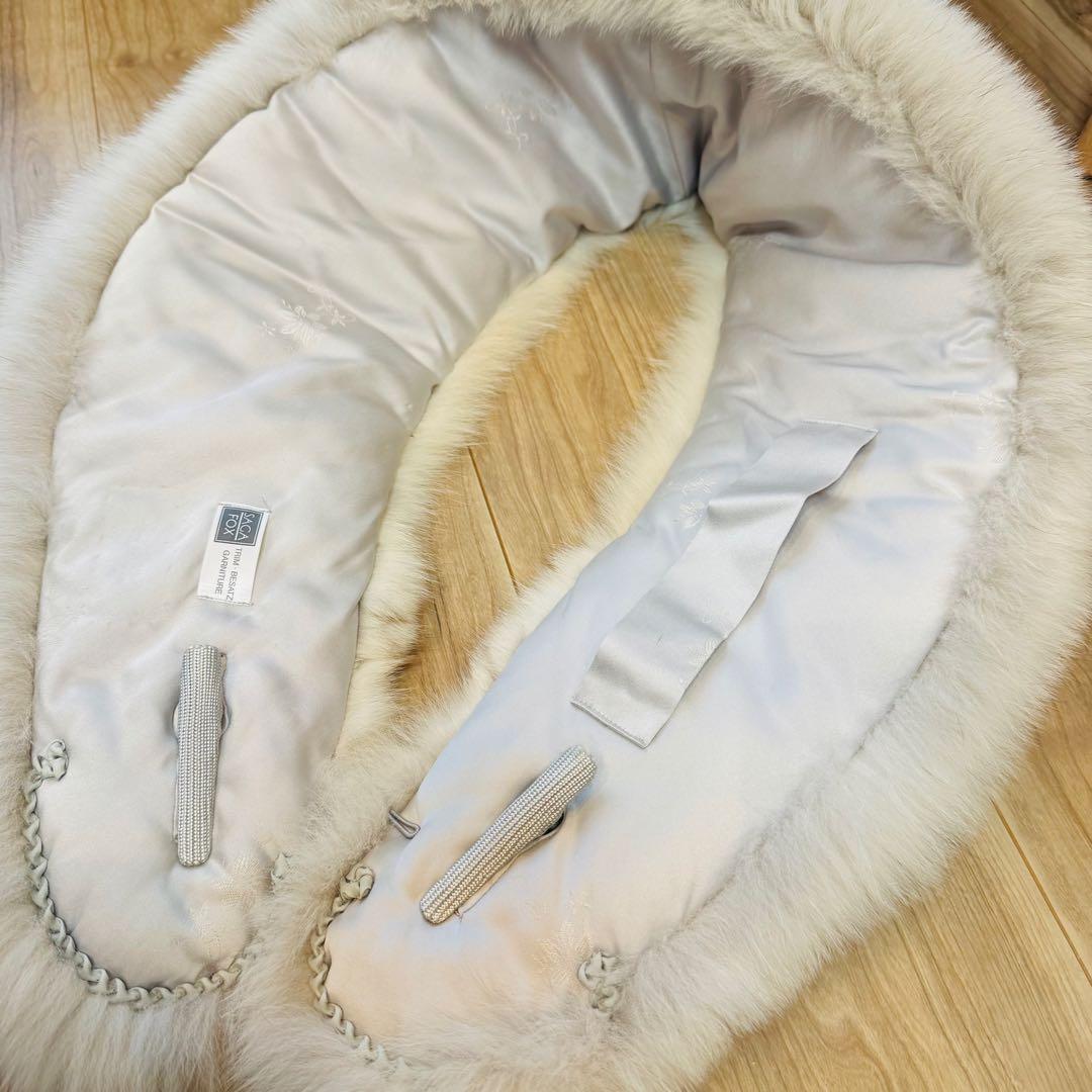 超美品 ショール　SAGA FOX フォックス　リアルファー 成人式　マフラー