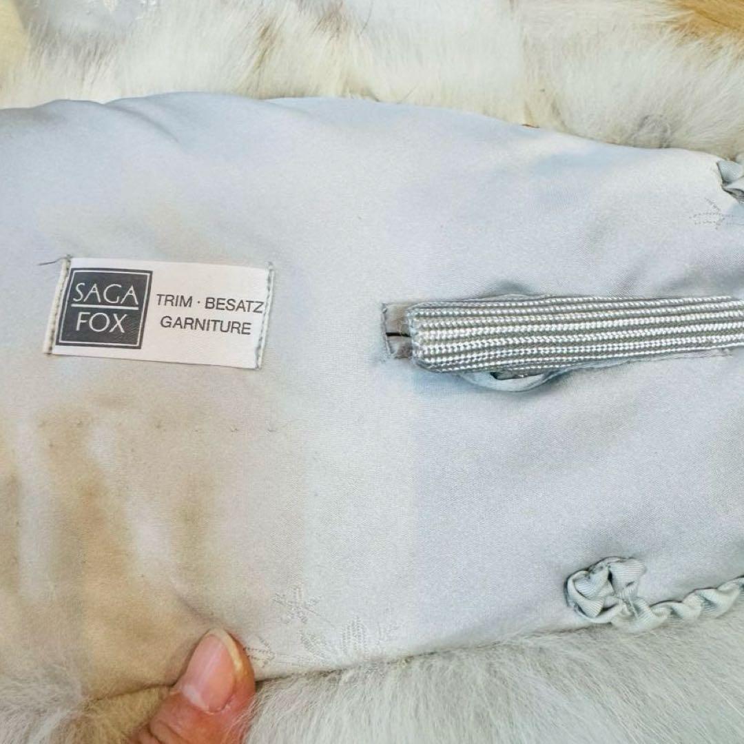 超美品 ショール　SAGA FOX フォックス　リアルファー 成人式　マフラー