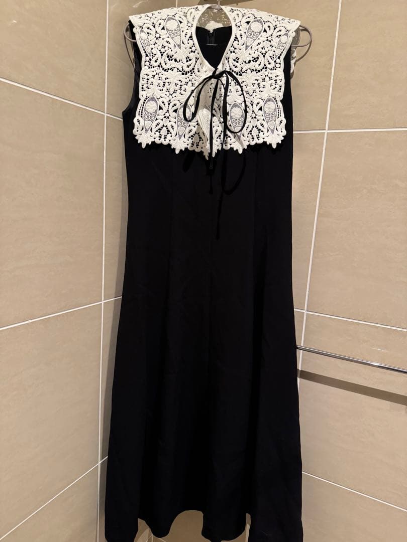 新品　グレースコンチネンタル　刺繍カラー付ドレス　定価59400円